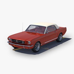 3D Ford Mustang GT Coupe 1965