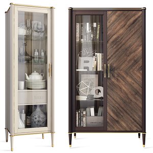 3D model Showcase  Bookcase Venice By Classico Italiano