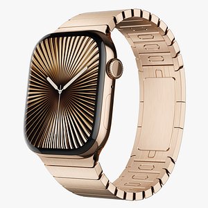 Apple Watch Series 10 Titanium Gold 3D