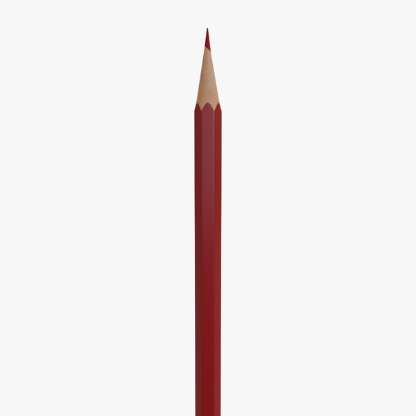 3D model Dark Red Pencil