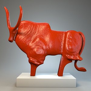 sculpture african buffalo max
