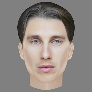 Axel Baille Head - Low poly head for game
