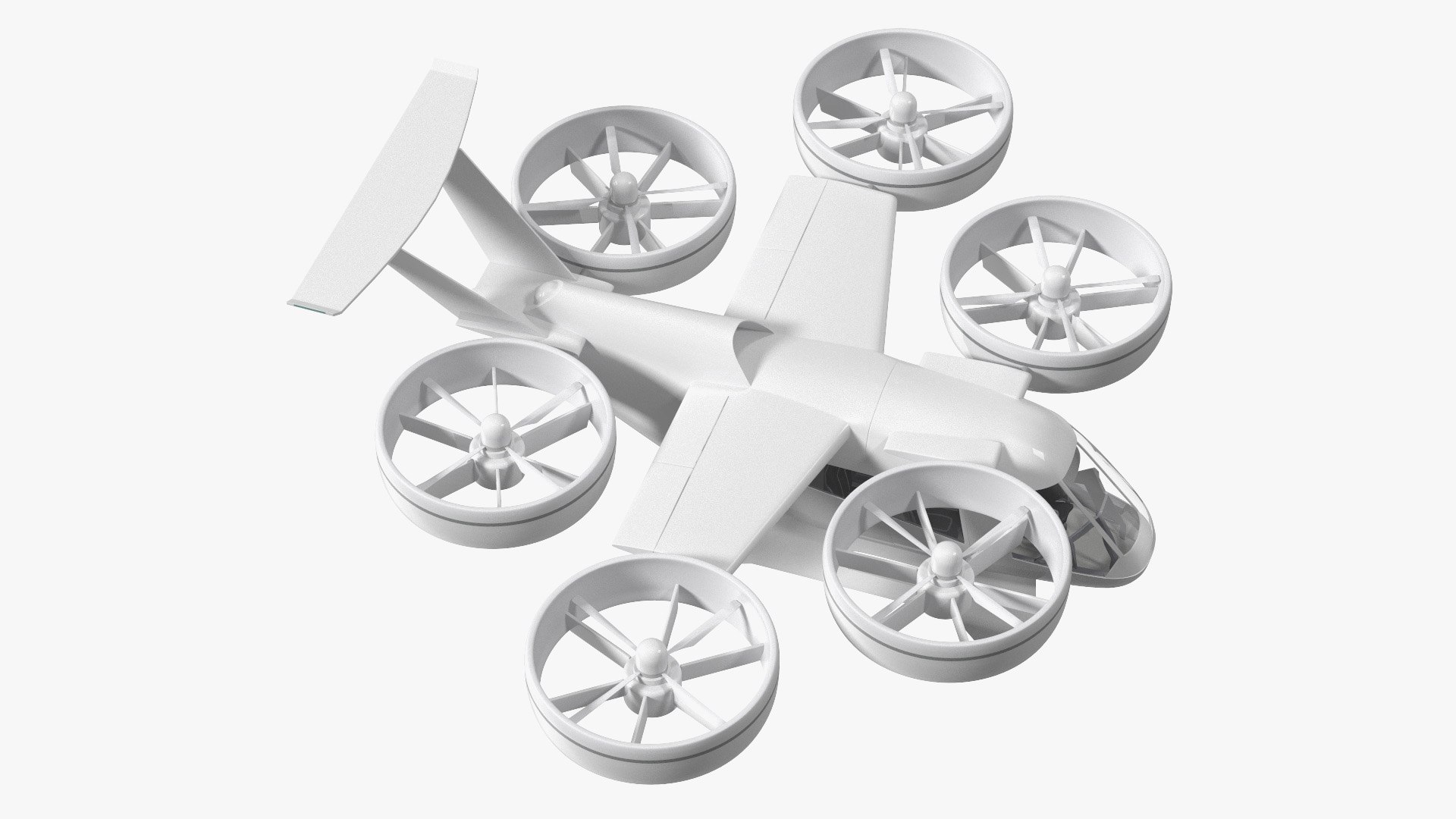 Next Gen Flying Car 3D model preview