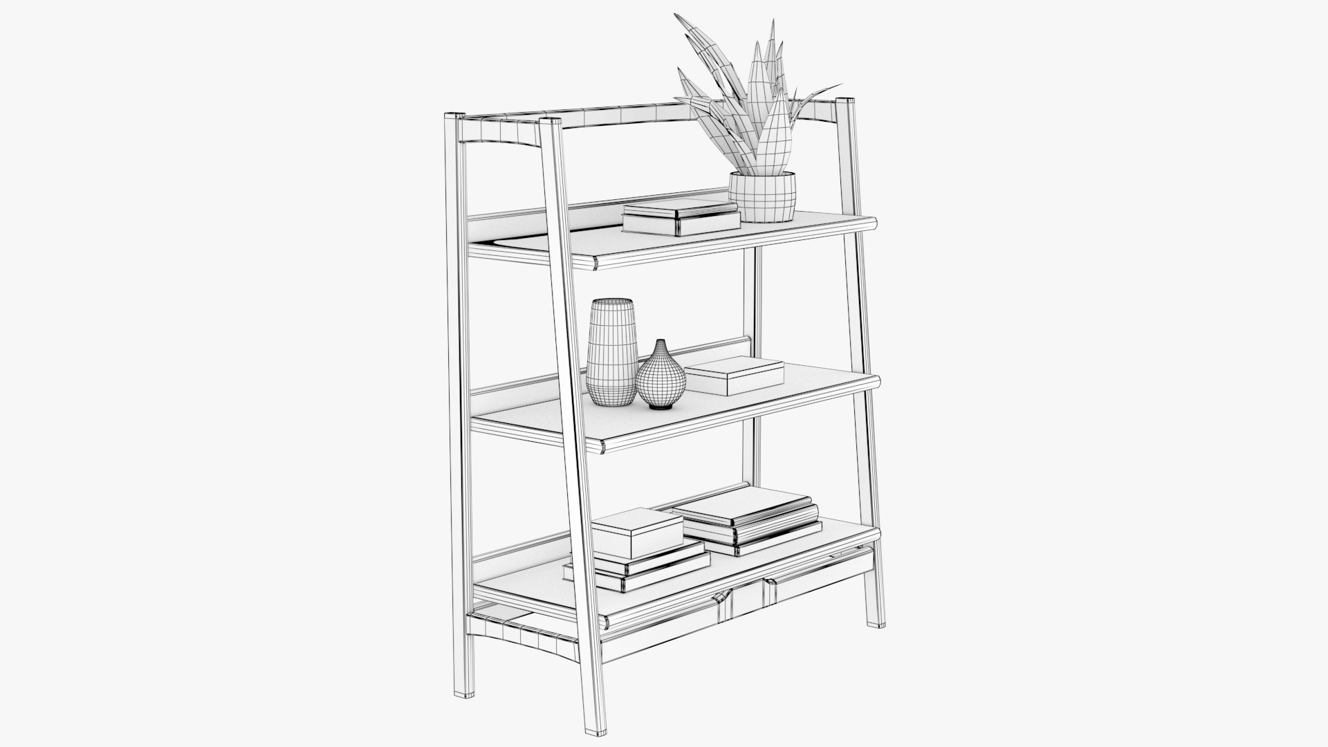 Mid-Century Bookshelf - Low 3D model https://p.turbosquid.com/ts-thumb/ny/e53xug/Uq/bookshelf_midcentury_preview_16_wire/jpg/1648888337/1920x1080/fit_q87/ec5aebc4cd1ee9e554346d64c086aafb4da6f7ec/bookshelf_midcentury_preview_16_wire.jpg