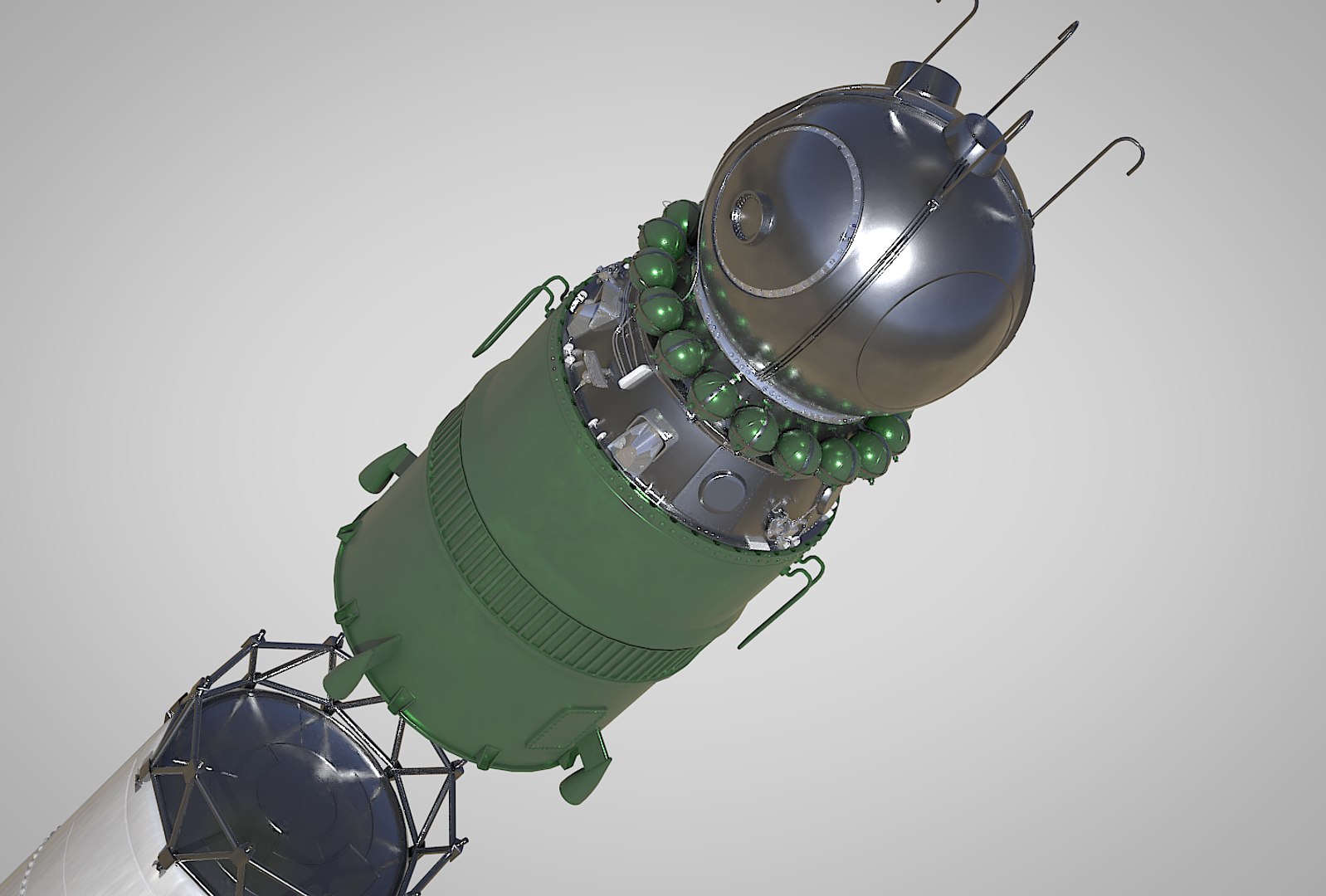3D R-7 Rocket Vostok - TurboSquid 1305045