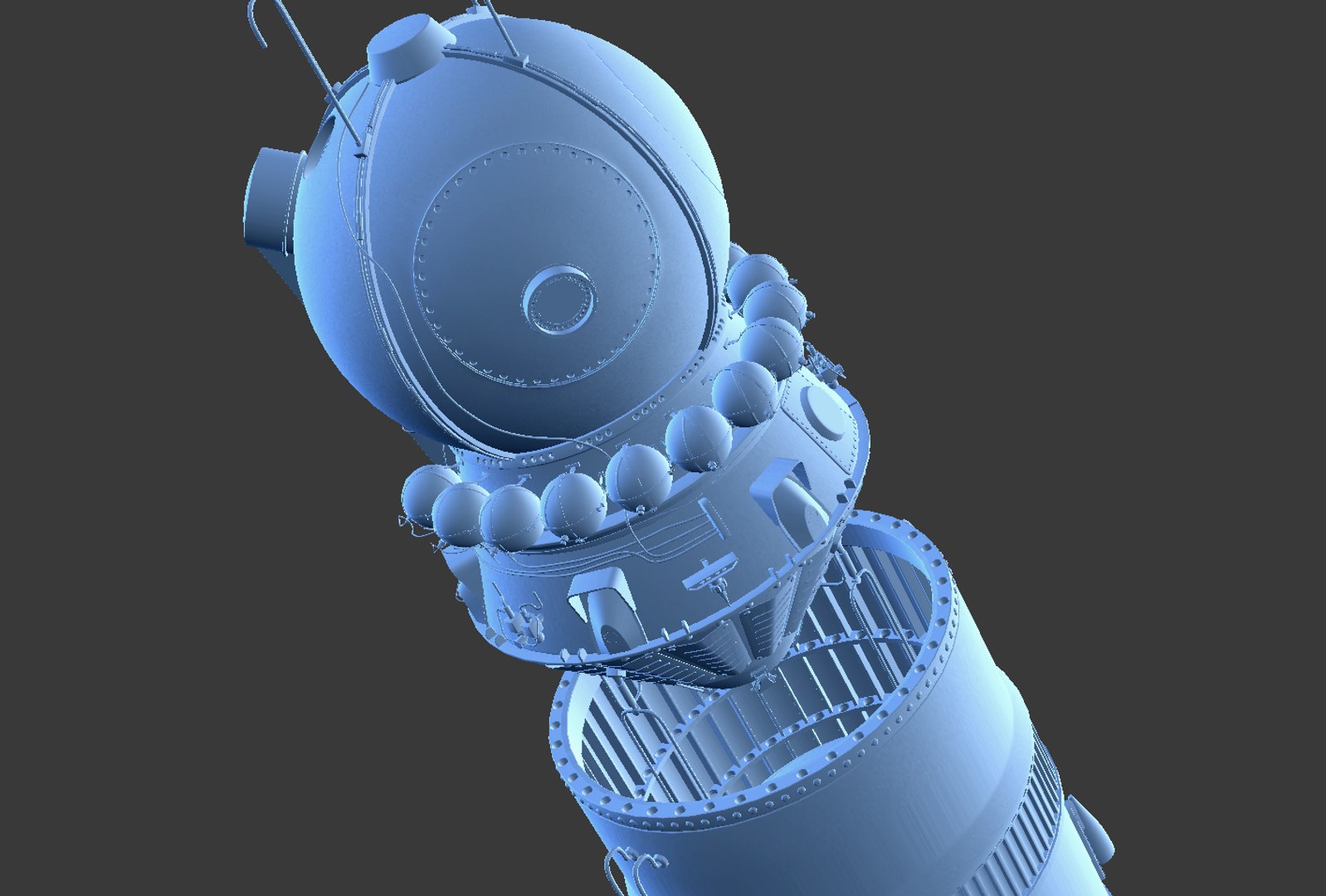 3D R-7 Rocket Vostok - TurboSquid 1305045