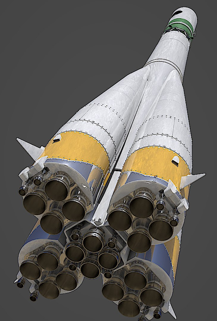 3D R-7 Rocket Vostok - TurboSquid 1305045