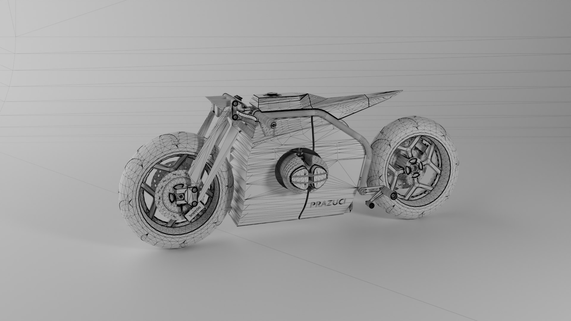 Custom Retrofuturism Cafe Racer Model - TurboSquid 2267451
