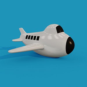 3D model cartoon airplane