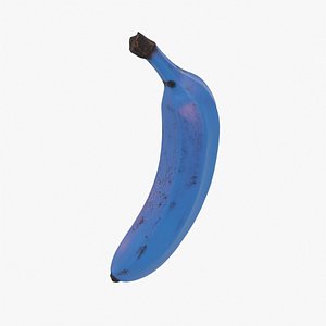 Blue Banana Stylized Fruit Printable 3D model