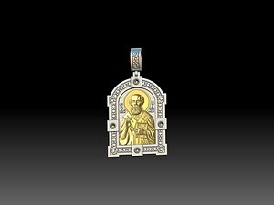 Icon of St Nicholas 3D model