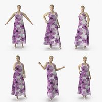 Plus Size Mannequin 01 Poses 01- 06