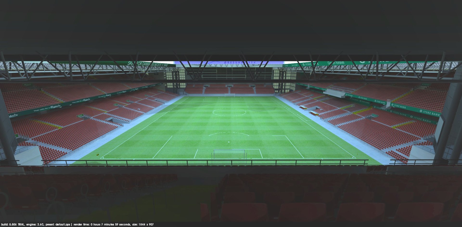 Parken Stadium 3d Model