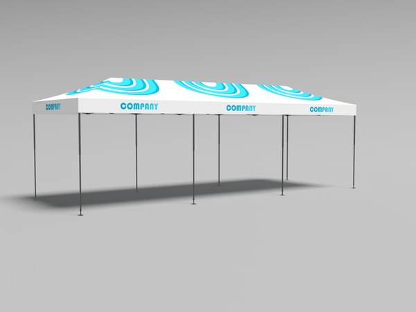 tent pavilion marquee 3D model