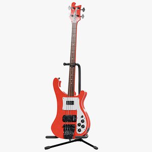 3D Rickenbacker 4003 Bass Guitar PBR model