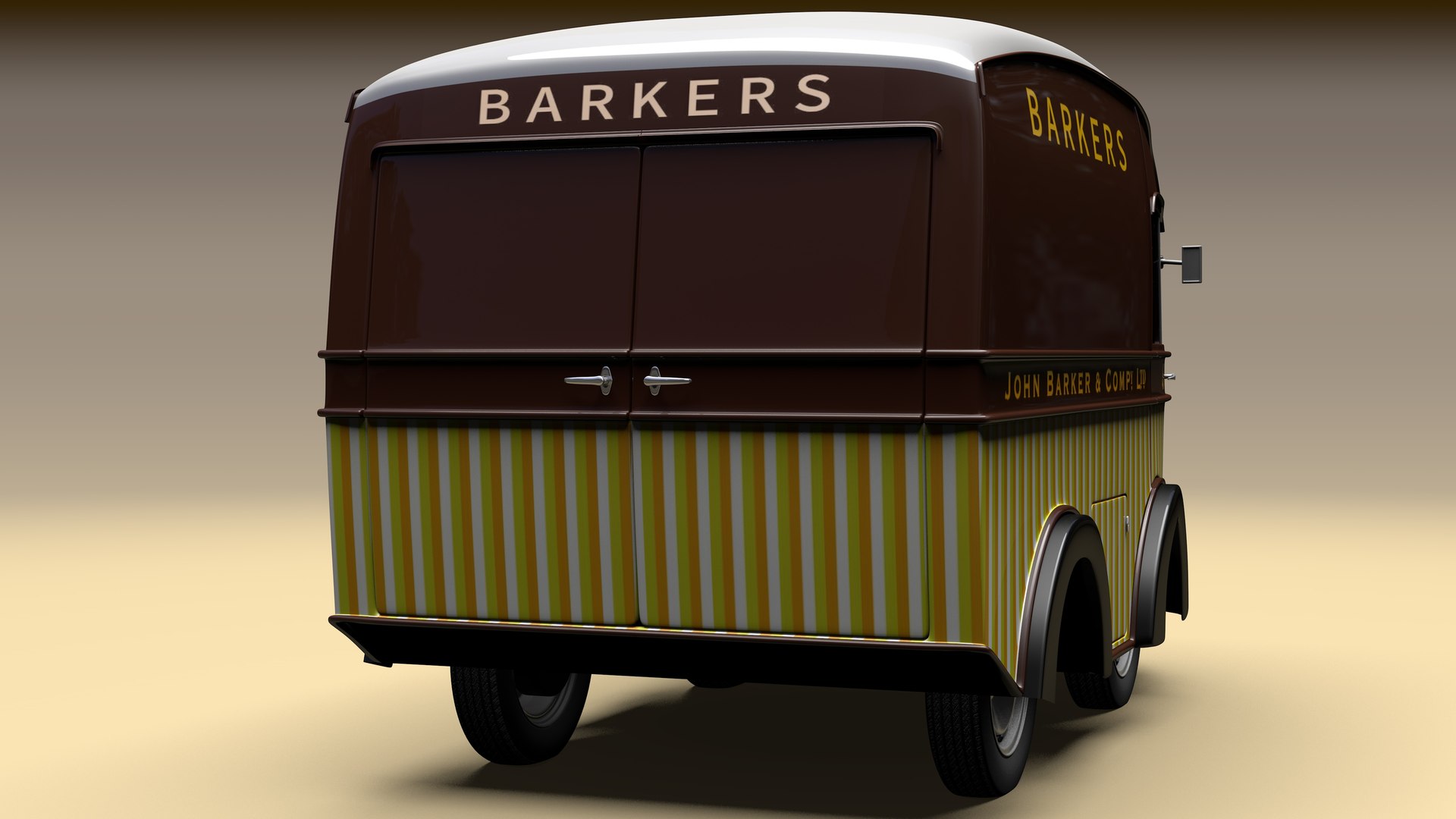 3D Metrovick Electric 1520cwt Van 1939 Model - TurboSquid 1859175