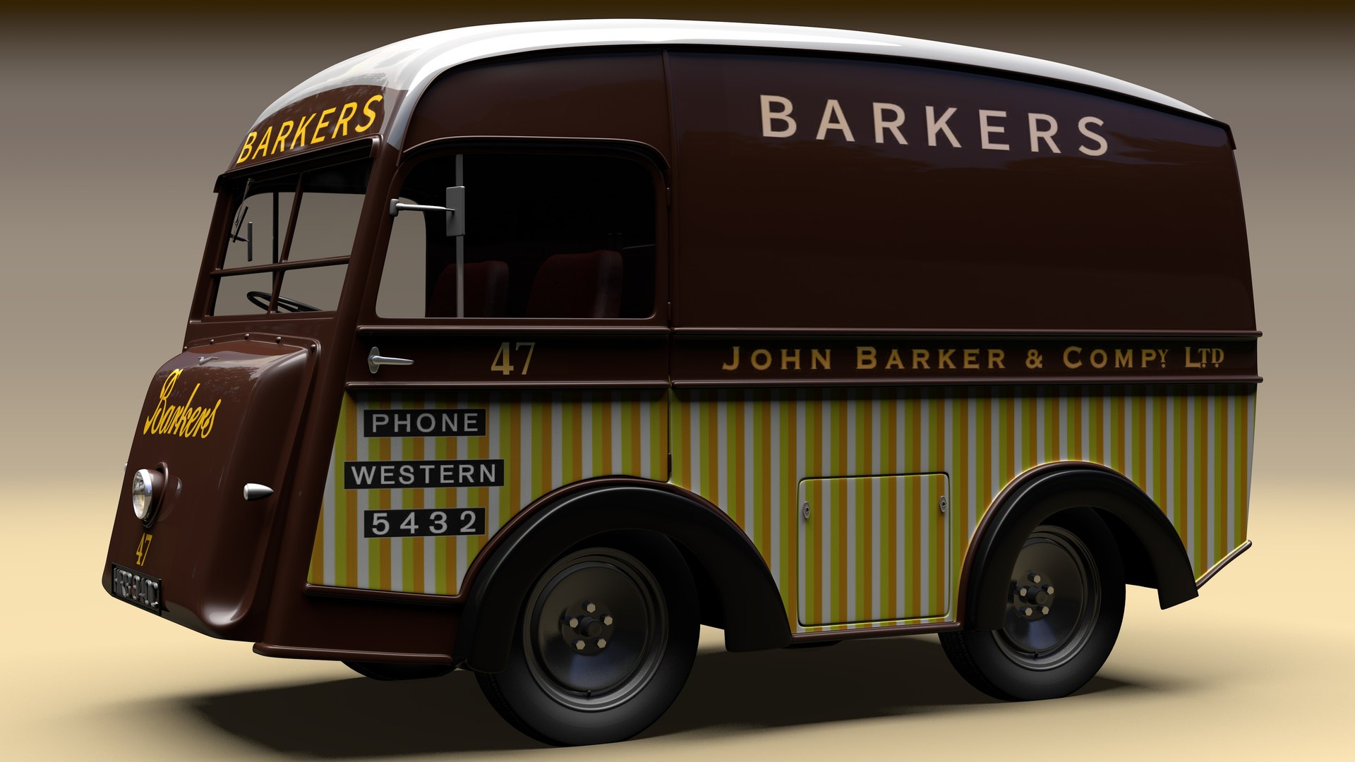 3D Metrovick Electric 1520cwt Van 1939 Model - TurboSquid 1859175