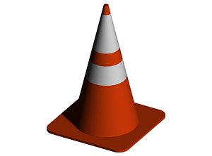 free traffic cone 3d model