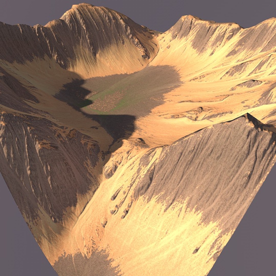 3d mountain maps terrain model