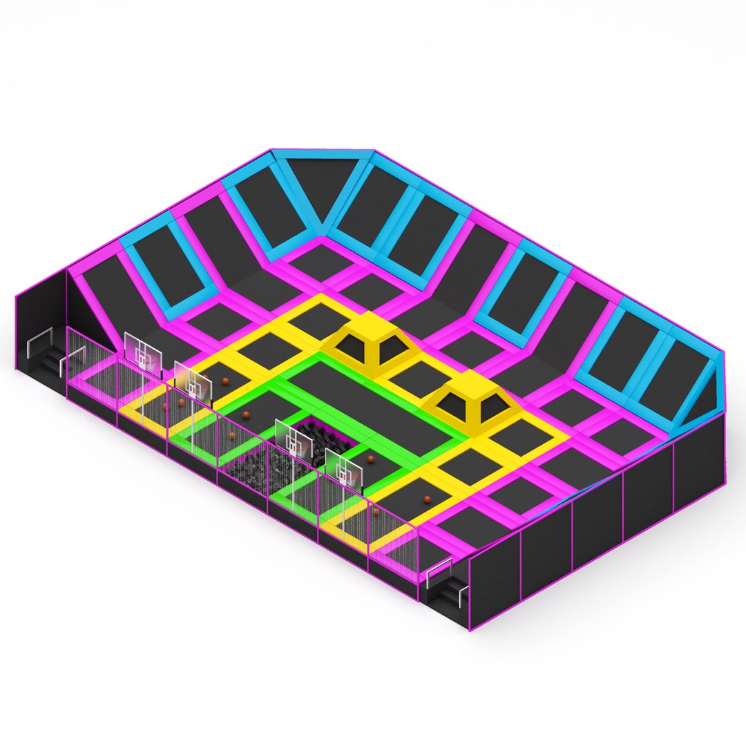 3D модель Батутный парк - TurboSquid 1770908