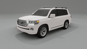 Toyota Land Cruiser low poly