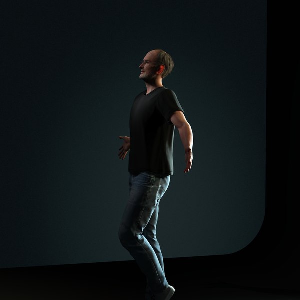 modelo 3d Modelo 3D de Steve Jobs: modelo 3D hiperrealista de baja poli ...
