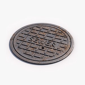 Sewer door 3D model