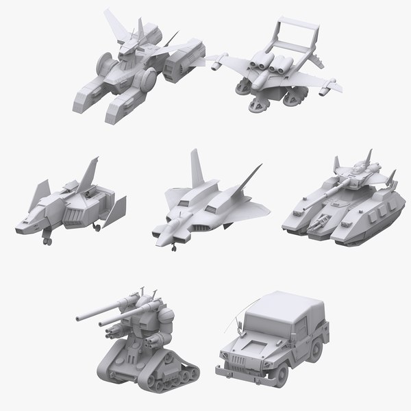 Gundam Earth Federation Vehicle Collection3D模型 - TurboSquid 1689356