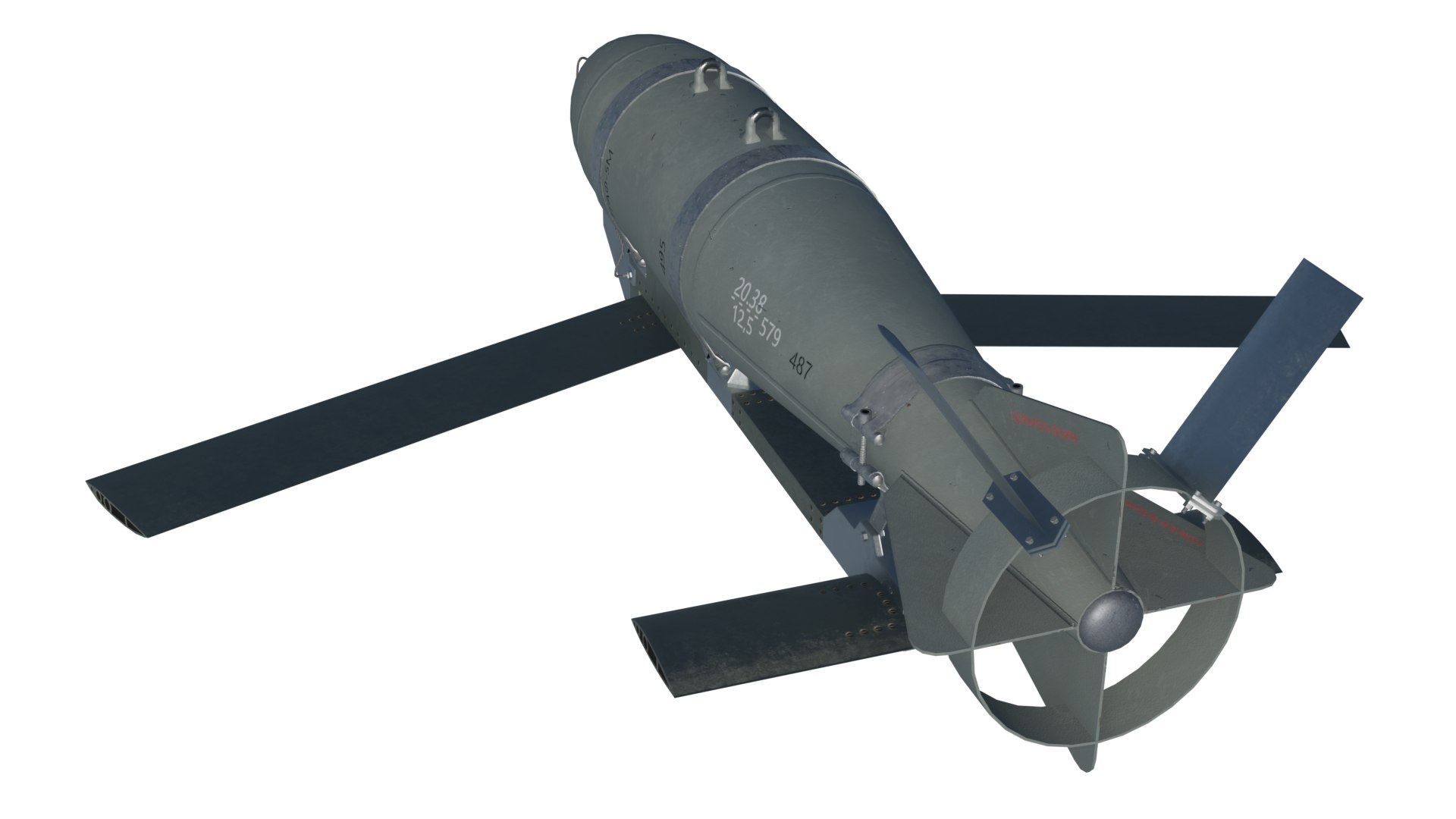 FAB500-M62 UMPK Russian Glide Bomb Game Ready PBR Model Model ...