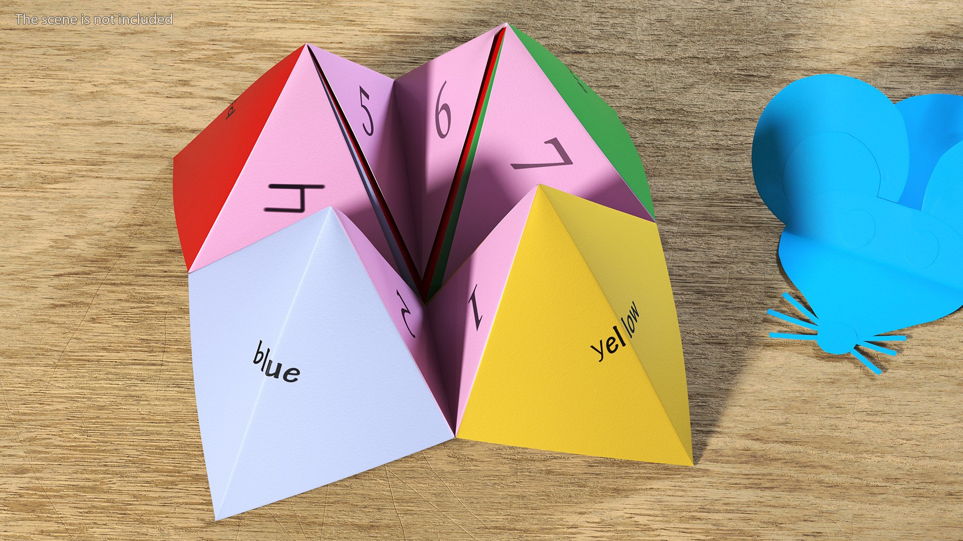 3D Fortune Teller Origami Model TurboSquid 2063023