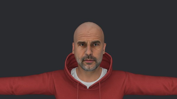 modelo 3d Pep Guardiola Personaje 3D hiperrealista de cuerpo completo y ...