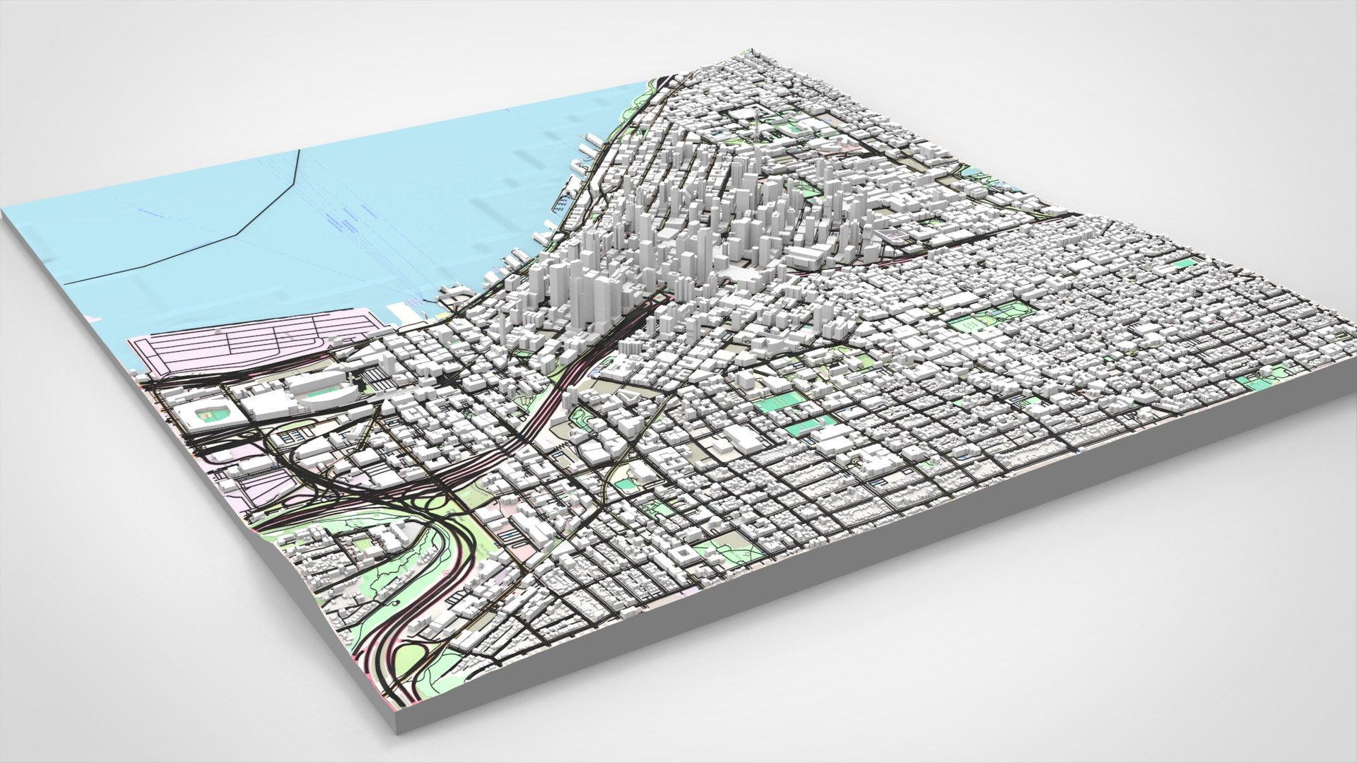 Cityscape Seattle Washington USA 3D Model - TurboSquid 2416200