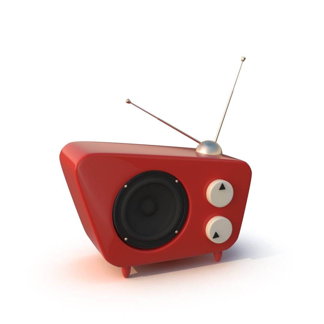 3d model of stylized cartoon radio https://p.turbosquid.com/ts-thumb/nz/J9v0KN/NScPbZuo/cartoon_radio0112/png/1441052399/1920x1080/fit_q87/586795e532ccdfc766e15630efc1243e2a9bdc69/cartoon_radio0112.jpg