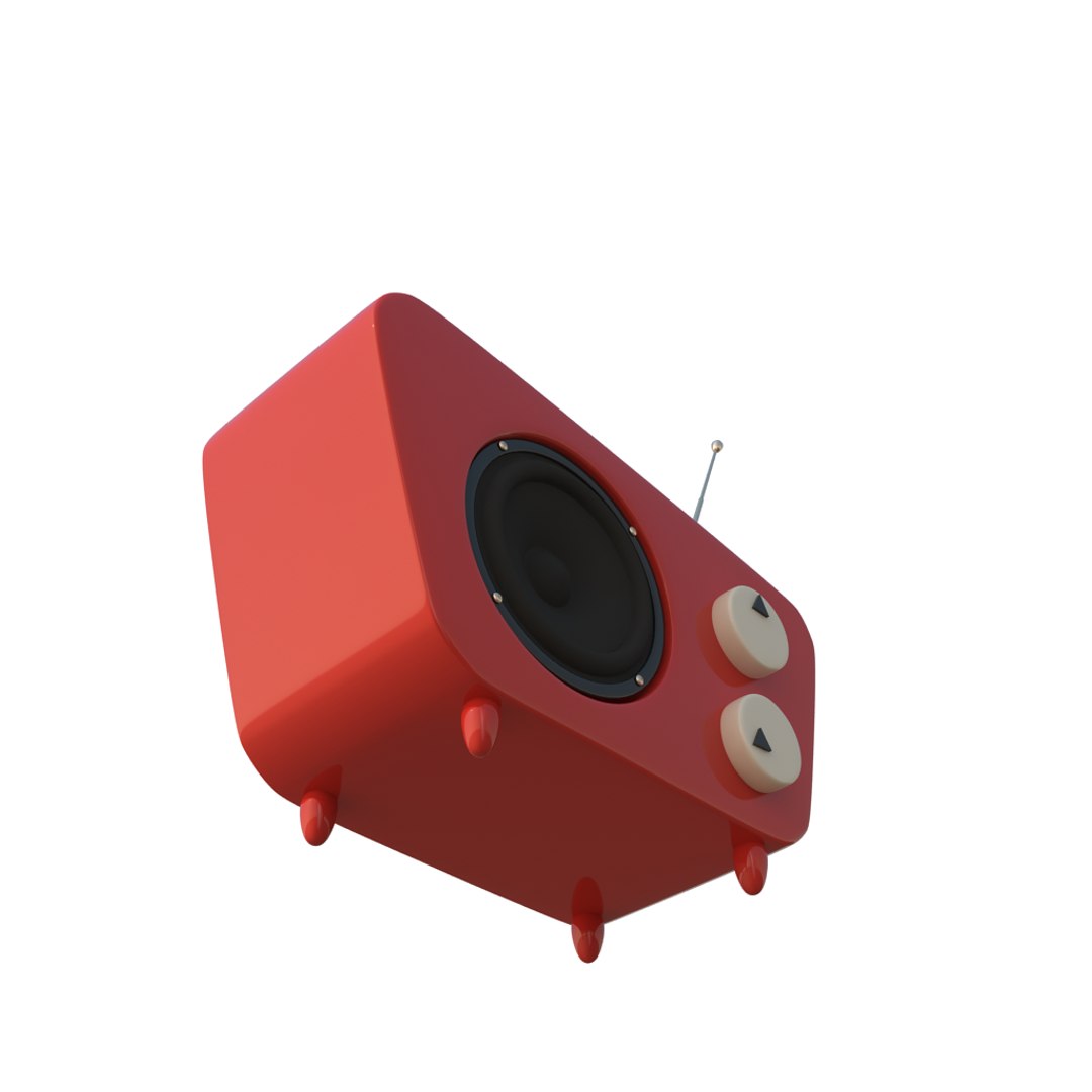 3d model of stylized cartoon radio https://p.turbosquid.com/ts-thumb/nz/J9v0KN/w8x16a0U/cartoon_radio0175/png/1441052399/1920x1080/fit_q87/6632263de55b0cc712eb400396f361167a305a7e/cartoon_radio0175.jpg