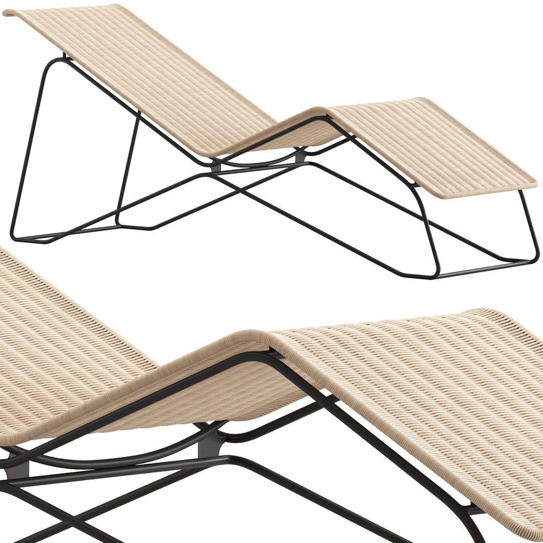 3D CB2 Camastro Chaise Lounge TurboSquid 2165420