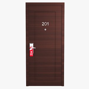 Hotel Door 01 3D Model