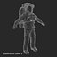 rigged astronauts 3 spacesuit 3d max