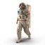 rigged astronauts 3 spacesuit 3d max