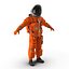 rigged astronauts 3 spacesuit 3d max