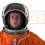 rigged astronauts 3 spacesuit 3d max