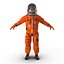 rigged astronauts 3 spacesuit 3d max