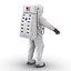 rigged astronauts 3 spacesuit 3d max