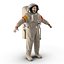 rigged astronauts 3 spacesuit 3d max