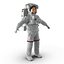 rigged astronauts 3 spacesuit 3d max