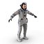 rigged astronauts 3 spacesuit 3d max