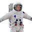 rigged astronauts 3 spacesuit 3d max