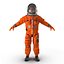 rigged astronauts 3 spacesuit 3d max