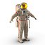 rigged astronauts 3 spacesuit 3d max