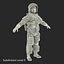 rigged astronauts 3 spacesuit 3d max