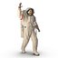 rigged astronauts 3 spacesuit 3d max